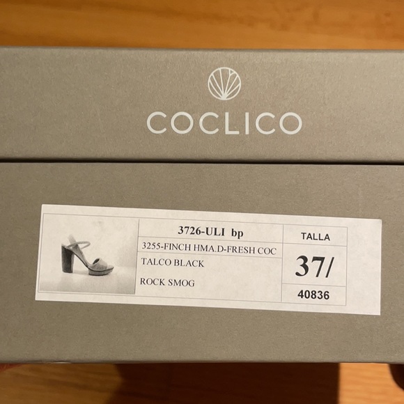 COCLICO Uli Black Heels Size 37 1/2 - Picture 10 of 10